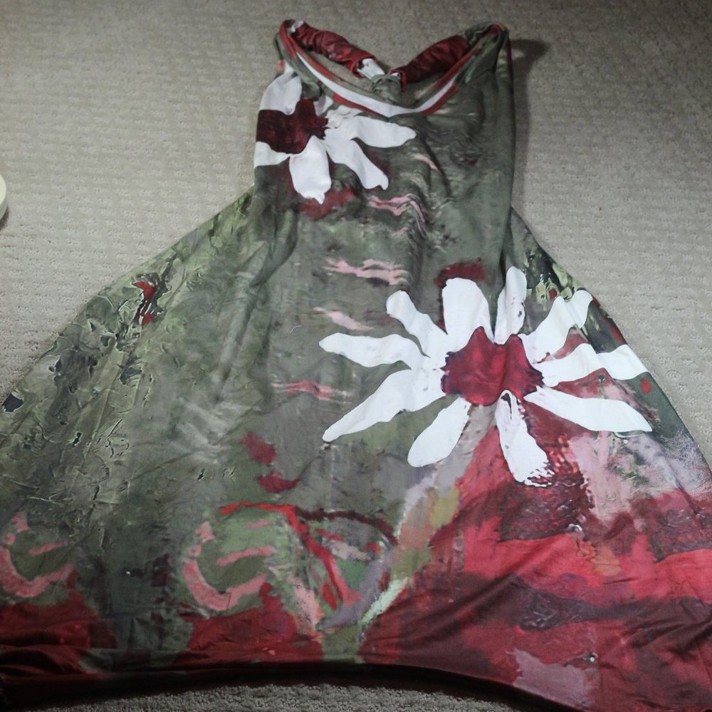 UNIQUE! Multi-color Salmon and Olive Green Size S Pants Romper